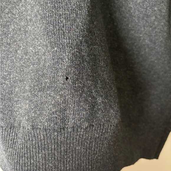 Vtg LL Bean 100% Lambswool Knit Sweater Vest VNeck Pullover Charcoal Gray Men XL - Picture 5 of 6